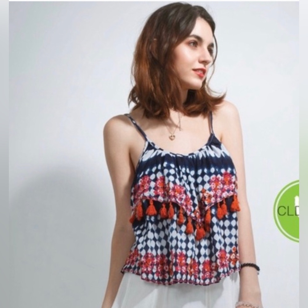 Kalypso 7 Boho Tassel Tank Top